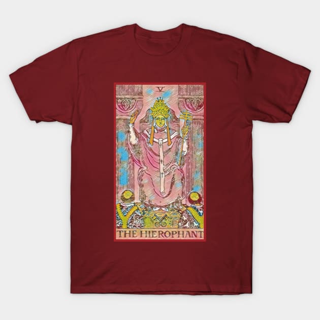 TAROT CARD The Hierophant Major Arcana T-Shirt by Scarebaby